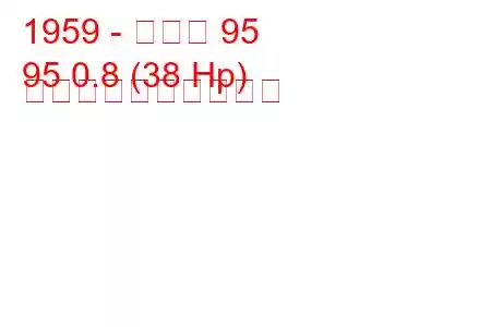 1959 - サーブ 95
95 0.8 (38 Hp) 燃料消費量と技術仕様
