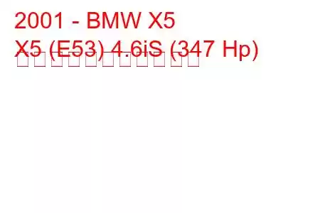 2001 - BMW X5
X5 (E53) 4.6iS (347 Hp) の燃料消費量と技術仕様