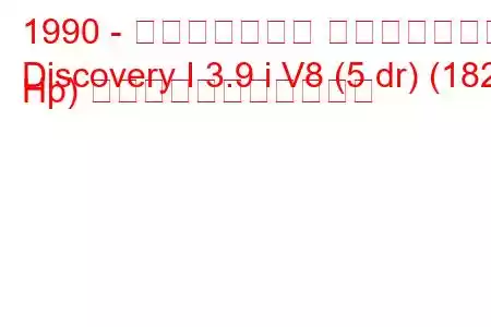 1990 - ランドローバー ディスカバリー
Discovery I 3.9 i V8 (5 dr) (182 Hp) の燃料消費量と技術仕様