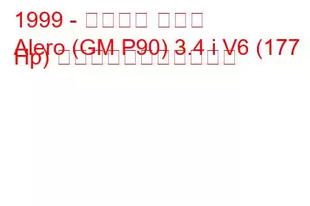 1999 - シボレー アレロ
Alero (GM P90) 3.4 i V6 (177 Hp) の燃料消費量と技術仕様