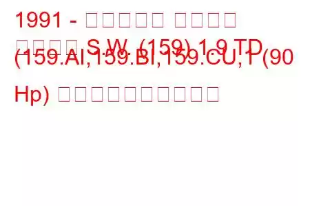 1991 - フィアット テンプラ
テンプラ S.W. (159) 1.9 TD (159.AI,159.BI,159.CU,1 (90 Hp) 燃料消費量と技術仕様
