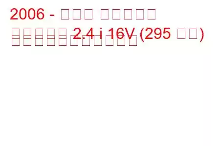 2006 - ダッジ キャリバー
キャリバー 2.4 i 16V (295 馬力) の燃料消費量と技術仕様