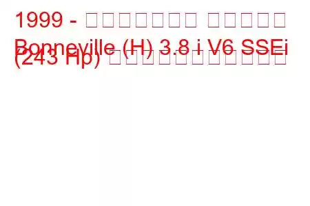 1999 - ポンティアック ボンネビル
Bonneville (H) 3.8 i V6 SSEi (243 Hp) の燃料消費量と技術仕様