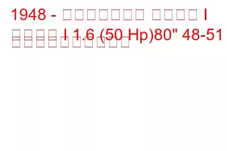 1948 - ランドローバー シリーズ I
シリーズ I 1.6 (50 Hp)80