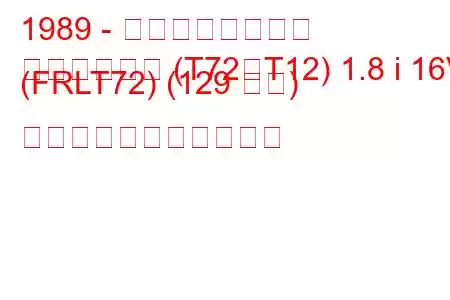 1989 - 日産ブルーバード
ブルーバード (T72、T12) 1.8 i 16V (FRLT72) (129 馬力) の燃料消費量と技術仕様