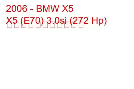 2006 - BMW X5
X5 (E70) 3.0si (272 Hp) の燃料消費量と技術仕様