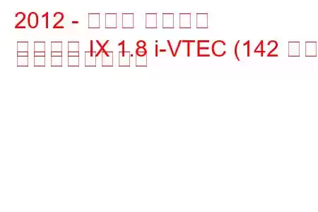 2012 - ホンダ シビック
シビック IX 1.8 i-VTEC (142 馬力) の燃費と技術仕様