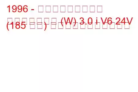 1996 - 三菱チャレンジャー
チャレンジャー (W) 3.0 i V6 24V (185 馬力) の燃料消費量と技術仕様