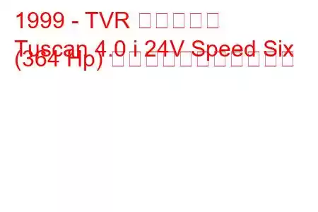 1999 - TVR トスカーナ
Tuscan 4.0 i 24V Speed Six (364 Hp) の燃料消費量と技術仕様