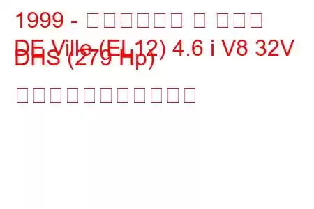 1999 - キャデラック デ ヴィル
DE Ville (EL12) 4.6 i V8 32V DHS (279 Hp) の燃料消費量と技術仕様