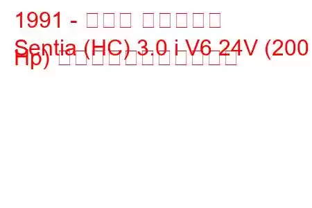 1991 - マツダ センティア
Sentia (HC) 3.0 i V6 24V (200 Hp) の燃料消費量と技術仕様