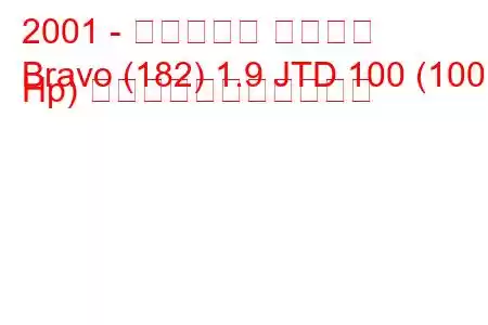 2001 - フィアット ブラボー
Bravo (182) 1.9 JTD 100 (100 Hp) の燃料消費量と技術仕様