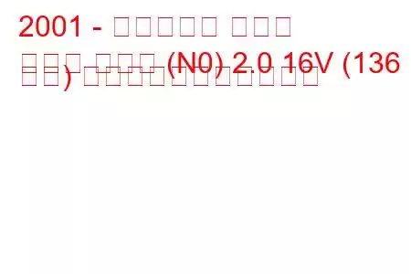 2001 - シトロエン クサラ
クサラ クーペ (N0) 2.0 16V (136 馬力) の燃料消費量と技術仕様