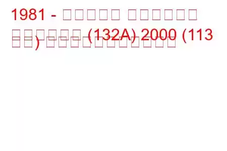 1981 - フィアット アルジェンタ
アルジェンタ (132A) 2000 (113 馬力) の燃料消費量と技術仕様