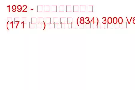 1992 - ランチアのテーマ
テーマ ステーション (834) 3000 V6 (171 馬力) の燃料消費量と技術仕様