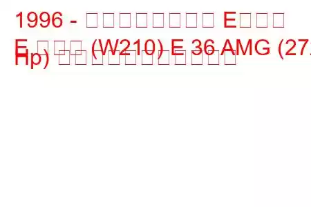 1996 - メルセデスベンツ Eクラス
E クラス (W210) E 36 AMG (272 Hp) の燃料消費量と技術仕様