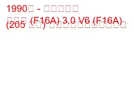 1990年 - 三菱シグマ
シグマ (F16A) 3.0 V6 (F16A) (205 馬力) の燃料消費量と技術仕様