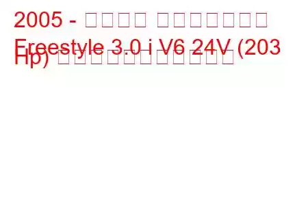 2005 - フォード フリースタイル
Freestyle 3.0 i V6 24V (203 Hp) の燃料消費量と技術仕様