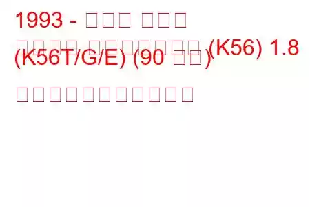 1993 - ルノー ラグナ
ラグーナ グランドツアー (K56) 1.8 (K56T/G/E) (90 馬力) の燃料消費量と技術仕様