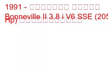 1991 - ポンティアック ボンネビル
Bonneville II 3.8 i V6 SSE (205 Hp) の燃料消費量と技術仕様