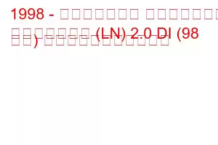 1998 - ランドローバー フリーランダー
フリーランダー (LN) 2.0 DI (98 馬力) の燃料消費量と技術仕様