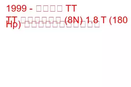 1999 - アウディ TT
TT ロードスター (8N) 1.8 T (180 Hp) の燃料消費量と技術仕様