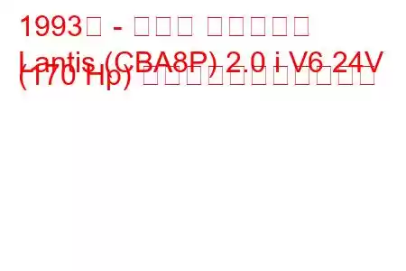 1993年 - マツダ ランティス
Lantis (CBA8P) 2.0 i V6 24V (170 Hp) の燃料消費量と技術仕様