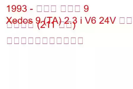 1993 - マツダ ゼドス 9
Xedos 9 (TA) 2.3 i V6 24V ミラー サイクル (211 馬力) の燃料消費量と技術仕様