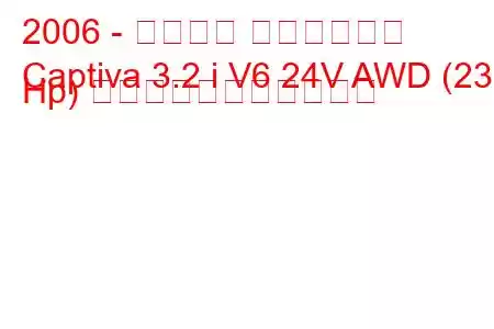 2006 - シボレー キャプティバ
Captiva 3.2 i V6 24V AWD (230 Hp) の燃料消費量と技術仕様