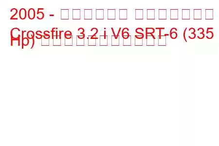 2005 - クライスラー クロスファイア
Crossfire 3.2 i V6 SRT-6 (335 Hp) の燃料消費量と技術仕様