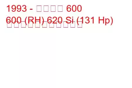 1993 - ローバー 600
600 (RH) 620 Si (131 Hp) の燃料消費量と技術仕様