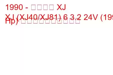 1990 - ジャガー XJ
XJ (XJ40/XJ81) 6 3.2 24V (199 Hp) 燃料消費量と技術仕様