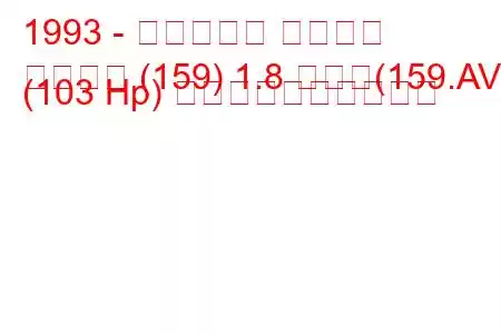 1993 - フィアット テンプラ
テンプラ (159) 1.8 つまり(159.AV) (103 Hp) 燃料消費量と技術仕様