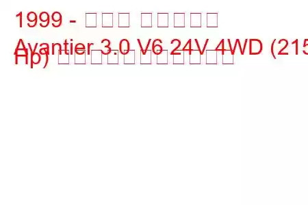 1999 - ホンダ アバンシエ
Avantier 3.0 V6 24V 4WD (215 Hp) の燃料消費量と技術仕様