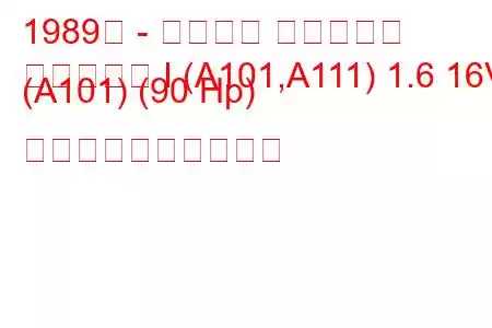 1989年 - ダイハツ アプローズ
アプローズ I (A101,A111) 1.6 16V (A101) (90 Hp) 燃料消費量と技術仕様