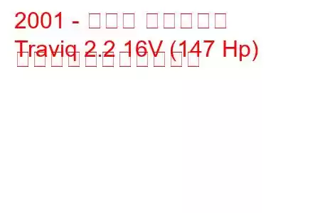 2001 - スバル トラヴィク
Traviq 2.2 16V (147 Hp) の燃料消費量と技術仕様