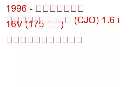 1996 - 三菱ミラージュ
ミラージュ アスティ (CJO) 1.6 i 16V (175 馬力) の燃料消費量と技術仕様