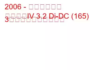 2006 - 三菱パジェロ
パジェロIV 3.2 Di-DC (165) 3ドアの燃費と技術仕様