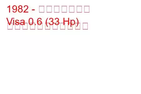 1982 - シトロエンビザ
Visa 0.6 (33 Hp) の燃料消費量と技術仕様