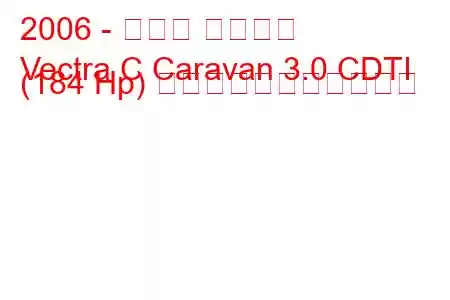 2006 - オペル ベクトラ
Vectra C Caravan 3.0 CDTI (184 Hp) の燃料消費量と技術仕様