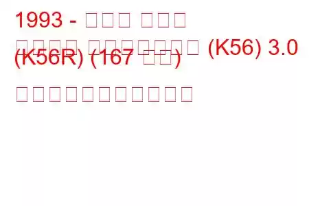 1993 - ルノー ラグナ
ラグーナ グランドツアー (K56) 3.0 (K56R) (167 馬力) の燃料消費量と技術仕様