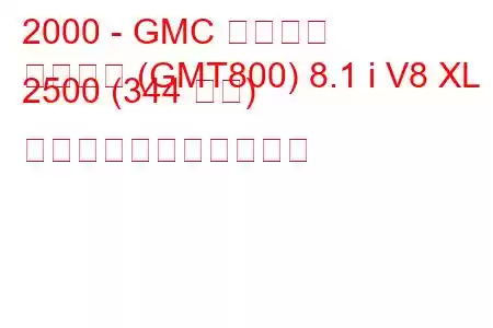 2000 - GMC ユーコン
ユーコン (GMT800) 8.1 i V8 XL 2500 (344 馬力) の燃料消費量と技術仕様