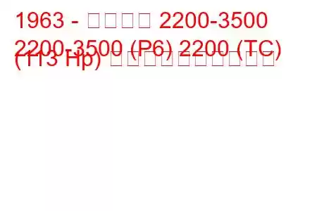 1963 - ローバー 2200-3500
2200-3500 (P6) 2200 (TC) (113 Hp) 燃料消費量と技術仕様