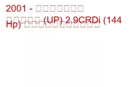 2001 - 起亜カーニバル
カーニバル (UP) 2.9CRDi (144 Hp) の燃料消費量と技術仕様