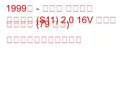 1999年 - トヨタ クラウン
クラウン (S11) 2.0 16V セダン ガソリン (79 馬力) の燃料消費量と技術仕様