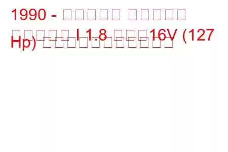1990 - ヒュンダイ エラントラ
エラントラ I 1.8 つまり16V (127 Hp) の燃料消費量と技術仕様