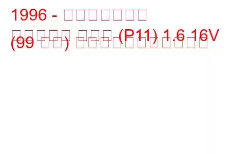 1996 - 日産プリメーラ
プリメーラ ハッチ (P11) 1.6 16V (99 馬力) の燃料消費量と技術仕様