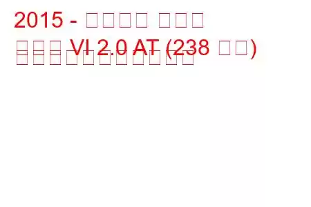 2015 - シボレー カマロ
カマロ VI 2.0 AT (238 馬力) の燃料消費量と技術仕様