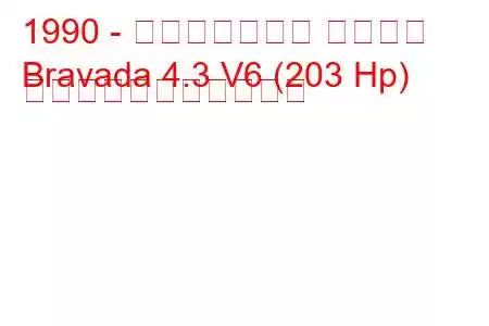 1990 - オールズモビル ブラバダ
Bravada 4.3 V6 (203 Hp) の燃料消費量と技術仕様