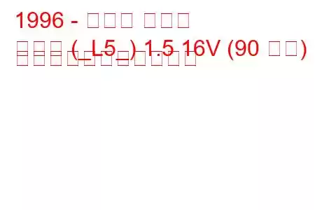 1996 - トヨタ パセオ
パセオ (_L5_) 1.5 16V (90 馬力) の燃料消費量と技術仕様